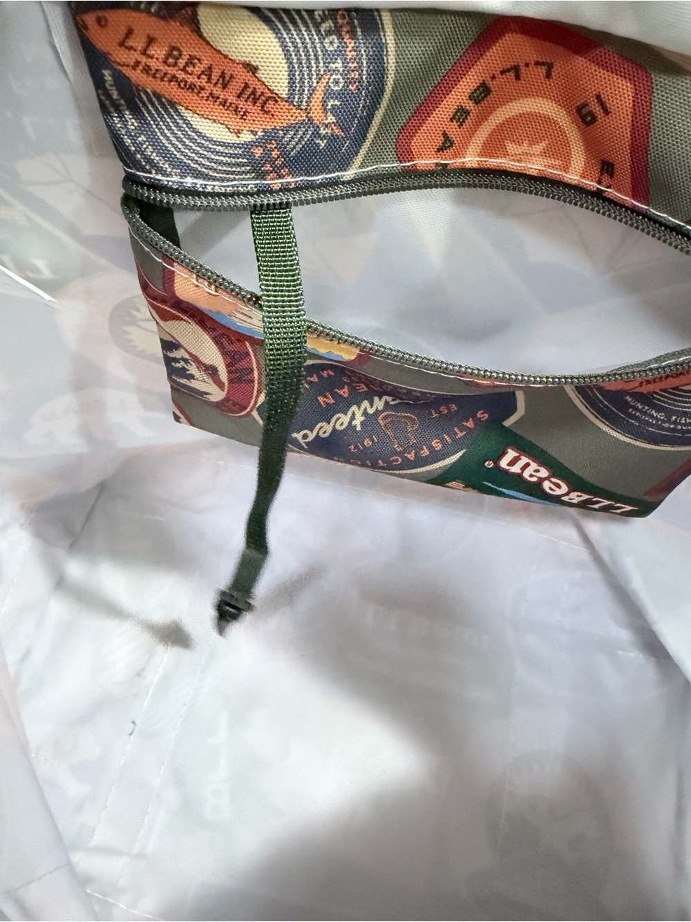 L.L. Bean Everyday Lightweight MediumTote Nylon Heritage Archival Patch Print - Picture 10 of 12